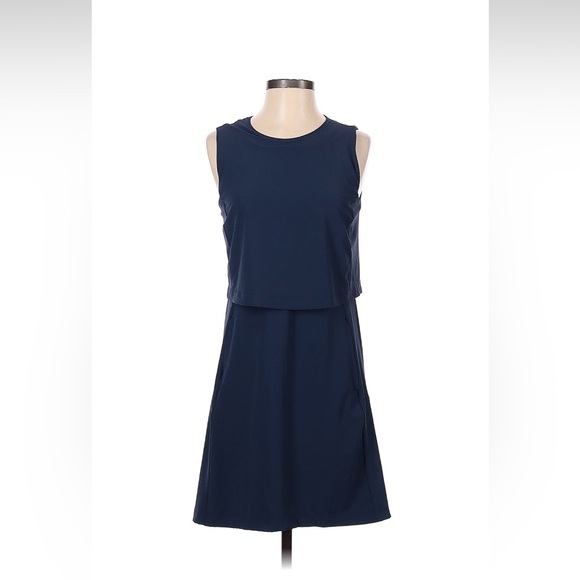 Nike Flex Ace DriFit Obsidian Tennis Golf Active Dress Navy Blue Size Small - Picture 8 of 9